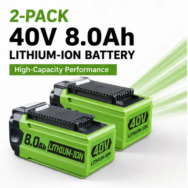 8.0Ah 8000mAh Battery Replacement for Greenworks 40V Battery 29462 GWL1820, 36V(40V MAX) Lithium-Ion Rechargeable Battery Pack for Cordless Tools