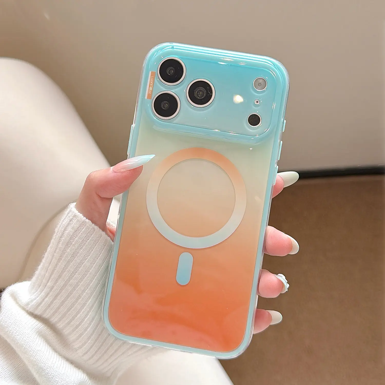 Magnetic Frosted Phone Case for iPhone 17, 17 Pro & 17 Pro Max, Pink Matte Translucent Protective Cover, MagSafe Compatible Slim Shockproof Case with Raised Camera Protection