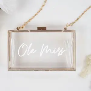 Customized Clear Acrylic Purse