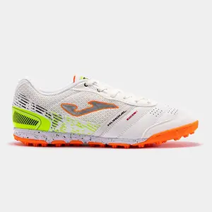 Joma Mundial 2302 TF Men's Soccer Cleats - White/Coral