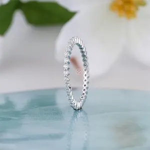 1.50 mm Wide Full Eternity Floating Bubble Ring