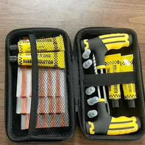 32pcs Bike Tire Repair Kit - Bycicle Inner Tube Puncture Patch Kits with Vulcanizing Patches, For Cycling Road Mountain Bicycle