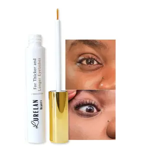 Lurelan Beauty Eyelash Growth Serum Oil - Safe with Fast Result, Organic Castor Oil, Rosemary Oil & Ginseng Extract for Enhanced Lash Growth Makeup Mascara