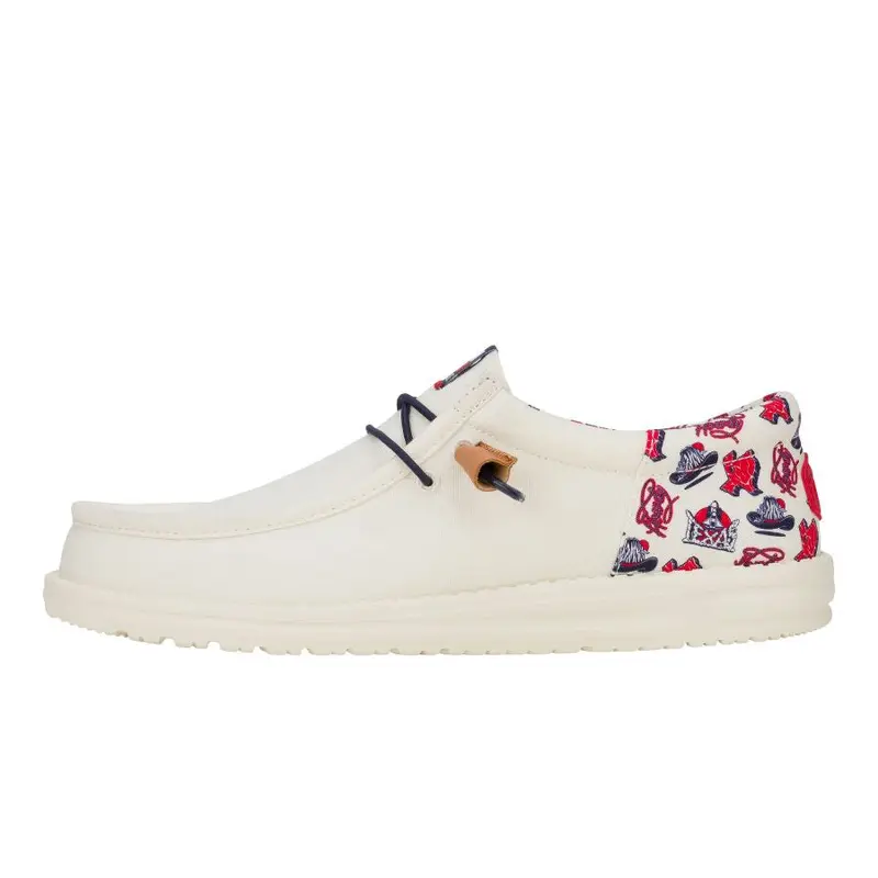 Hey Dude Wally Funk Jaws Slip-On Sneakers in Cream/Multi Hey Dude Jaws sneakers: Get these $75 shoes for the 50th  main image 2