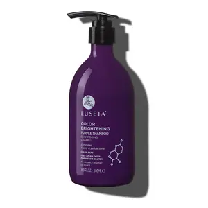 Luseta Purple Shampoo for Blonde Gray Color Treated Hair Sulfate Free Paraben Free Infused with Cocos Nucifera Oil for Curly and Damaged Hair