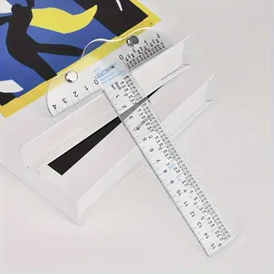 1 piece of 6 transparent T-shaped square rulers for easy reference, while also making essential T-shaped rulers to make things on paper cards straightforward
