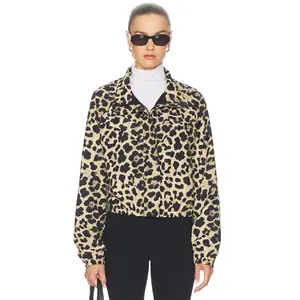 P.E Nation Shield Jacket in Leopard Print