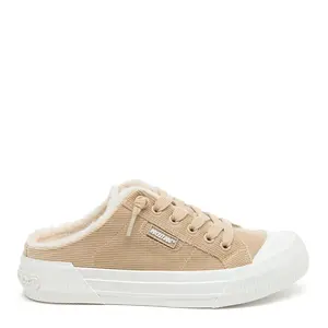 Cheery Natural Corduroy Mule Sneaker