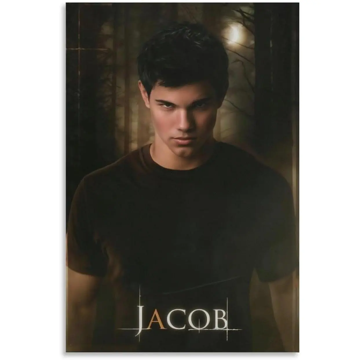 Taylor Lautner High-Detail Portrait Image Canvas Wall Art Graphic Print, High-Quality Printing Piece for Bedroom & Living Room, Home Accent for Decor Enthusiasts
