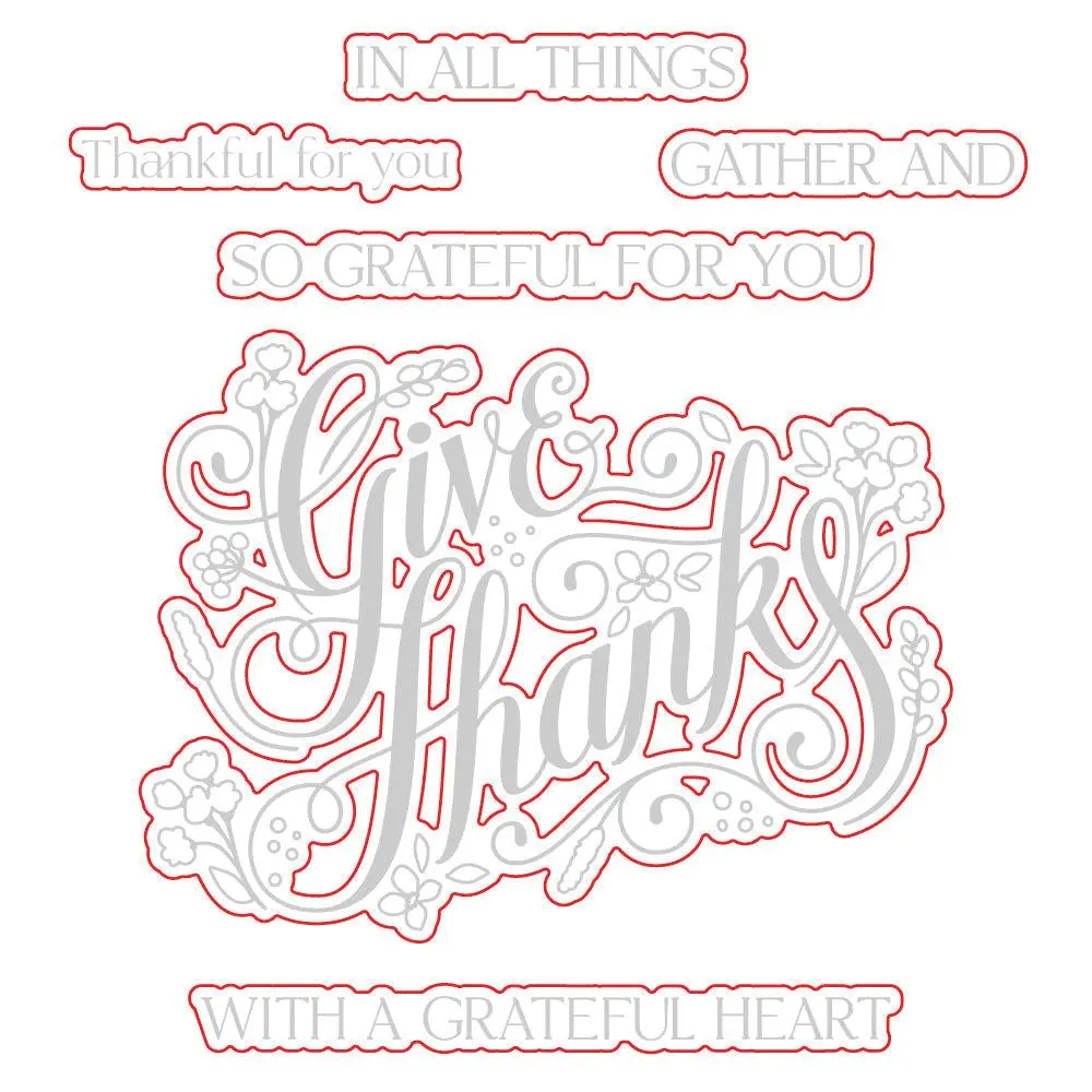 Honey Bee Stamps - Honey Cuts - Give Thanks