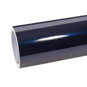 RAVOONY Plus Gloss Midnight Blue Car Vinyl Wrap - Self-Adhesive, Easy DIY Install, Gloss Finish for Car Body Upgrade & Enhanced Vehicle Protection