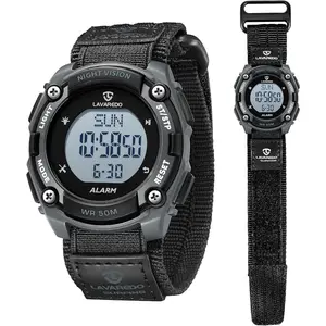 Mens Digital Watch, Outdoor   Watches for Men with  Calendar Stopwatch Chronograph  Light