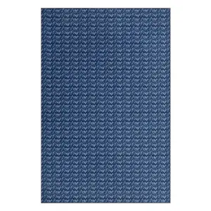10x13 ft Navy Solid Polyester Low Pile Area Rug, Soft Non-Slip Modern Home Decor Rug for Living Room, Machine Washable Rectangular Floor Covering, Home Decor Rugs, Low Pile Rugs
