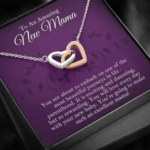 Push Present, New Mom Gift From Husband, Push Gift For Wife, New Mama Gift, Labor Gifts, Baby Shower Gifts, First Time Mom Gift, Necklace With Meaningful Message Card