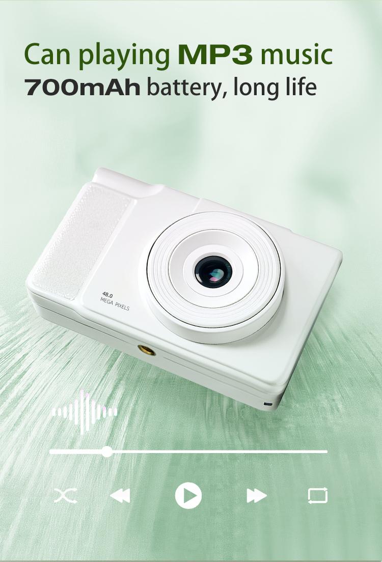 4K Digital Camera for Photography, H13 Foldable Screen Portable Vlogging Camera with 32GB SD Card, Wrist Strap, Self Timer, Anti-Shake, 16X Digital Zoom, Ideal Gift for Girls, Boys Teenagers, and Beginners, Birthday Christmas Valentine's Day Gift