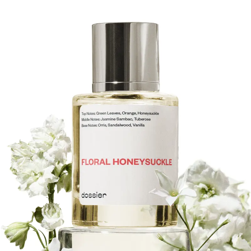 Floral Honeysuckle, Dossier, Women Perfume, Eau de Parfum, 50ml, Green Leaves, Orange, Honeysuckle, Jasmine Sambac, Tuberose, Orris, Sandalwood, Vanilla