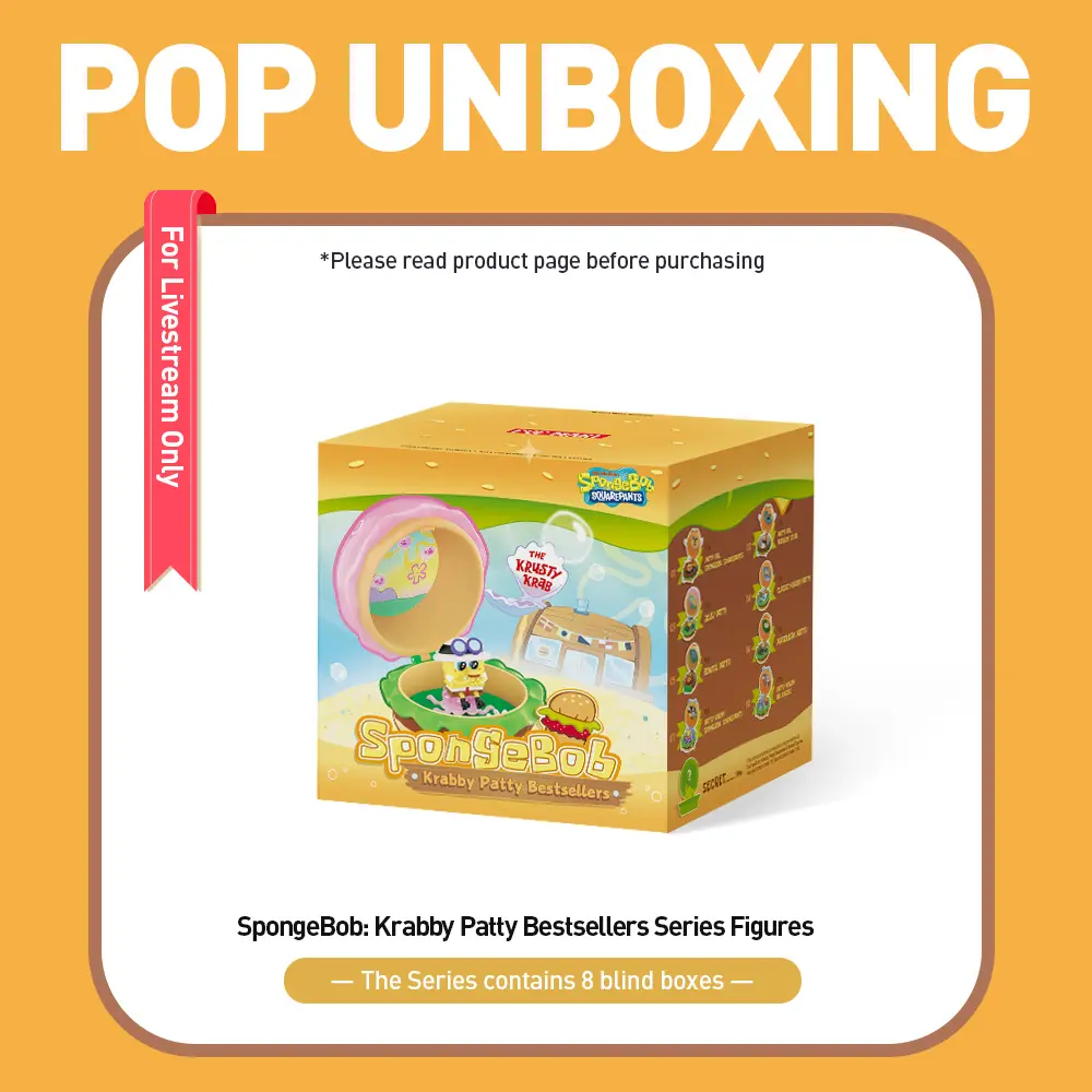 Unboxing-SpongeBob: Krabby Patty Bestsellers Series Figures Blind Box-3.0 Unboxing-SpongeBob: Krabby Patty Bestsellers Series Figures Blind Box-3.0