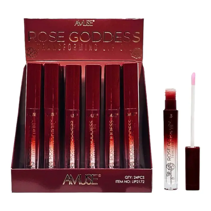 Amuse Rose Goddess Transforming Lip Oil Hydrating Transparent