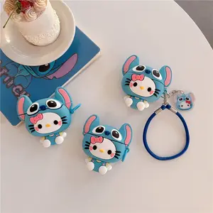 1 cute cat shaped headphone case, drop resistant and durable silicone headphone case, Apple wireless Bluetooth headphone case, suitable for AirPods 1/2/3/4/pro/pro2/pro3