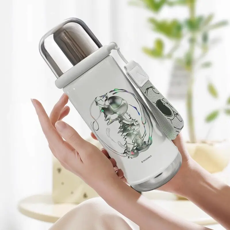 COSMOS Bear 316 Stainless Steel Insulated Tumbler with Lid, Portable Water Bottle for Hot & Cold Drinks, Everyday Travel Cup