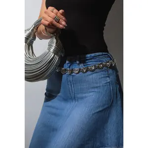 Leilani Sea Shell Chain Belt - Silver