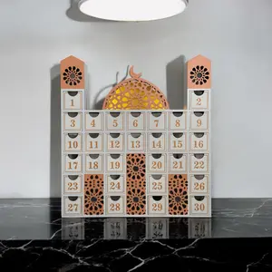 Ramadan Calendar Countdown - Luxurious Wooden Iftar Gift Tracker Eid Advent Calendar Box