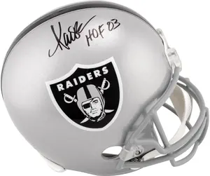 Marcus Allen Oakland Raiders Autographed Replica Helmet with "HOF 03" Inscription - Fanatics Authentic Certified