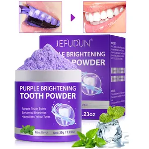 Sefudun Natural Mint Whitening Tooth Powder, Teeth Whitening Paste, Removes Stubborn Stains, Brightens Tones, Fluoride-Free, Oral Care, Teeth Brightener, Teeth Brightening Powder
