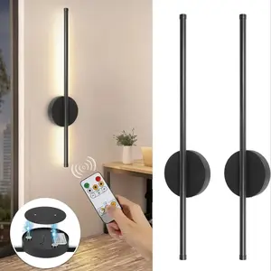 Wall-Mounted LED Lamp, Rechargeable USB Design, Adjustable Brightness Dimmable Lighting, Modern Mood Lighting, Indoor Lighting for Bedroom/study/hallway