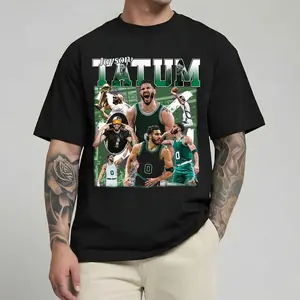 Retro 90s Vintage Jayson Tatum Bootleg T-Shirt, Boston Jayson Tatum Graphic Retro Tee, Basketball Tee Gifts For Women and Man