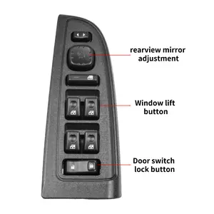 Driver Side Door Lock and Power Window Switch Replacement Component, Compatible with Chevrolet Avalanche Silverado Suburban Tahoe Gmc Yukon Sierra Cadillac Escalade