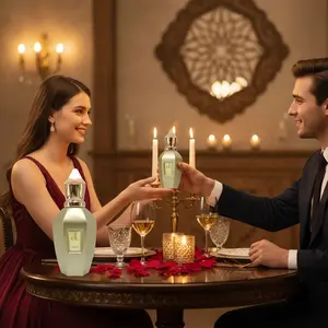 25ML Middle Eastern Arabic Perfume Oil, Fragrance Perfume Oils, Unisex Long-Lasting Light Scent, Wood Fragrance Sandalwood, High-End Gold Foil Portable Bottle Gift