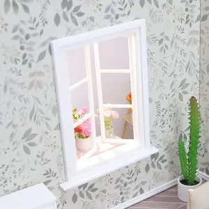 1:12 Scale Miniature Window Model: Pocket-Sized Dollhouse Furniture & Scene Accessory  Micro Landscape Window Part for DIY Projects