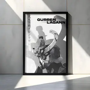 Gurren Lagann Manga Poster: Anime Panel Art, Quality Paper Print, Anime Poster For Home Décor