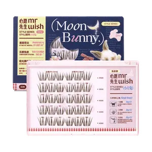 MR.WISH Style Series 30 Clusters Matte Black Brown Wispy Faux Mink Lashes - Glue-Free & Stemless Individual Lashes for Natural Look MR.WISH Style Series 30 Clusters Matte Black Brown Wispy Faux Mink Lashes - Glue-Free & Stemless Individual Lashes for Natural Look