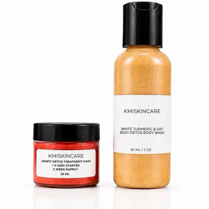 “Try Me First” Armpit Detox Sample Kit– Includes Detox Mask, Cleansing Body Wash | Exfoliates, Removes Strong Musty Odor, Brightens Dark Underarms, Supports Longer-Lasting Freshness, Hydrates & Aids Skin Repair