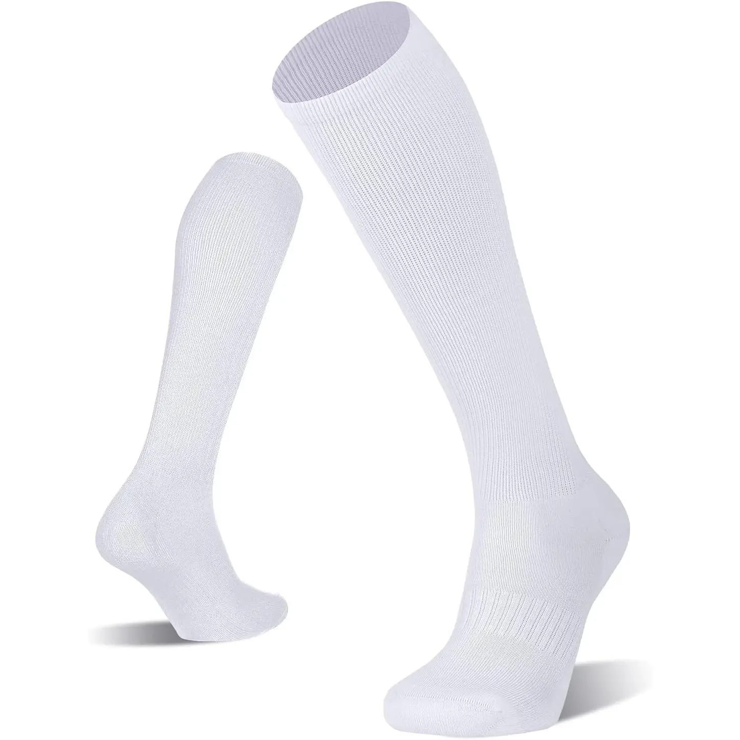 Unisex 2/3-Pack Mesh Knee Socks for Children & Adults, Over-the-Calf Socks for Baseball, Soccer, Softball, Field Hockey (Multiple Colors), Moisture-Wicking Yarn, Odor Control Yarns, Reduces Impacts, Rugby, Lacrosse, Sports Socks