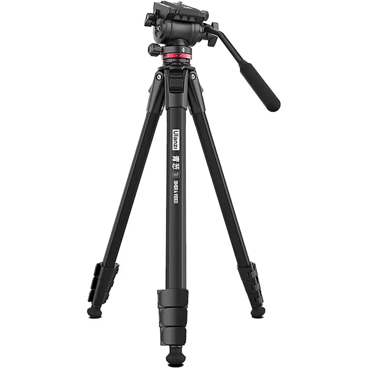 Ulanzi Ombra XIANG 3-Section Aluminum Alloy Travel Tripod with Fluid Head, Black