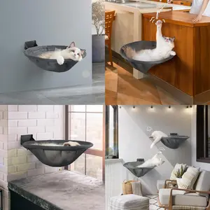 Foldable & Stable Cat Beds- Breathable Cat Wall Shelves for Sleeping (MOQ 10 Sets)