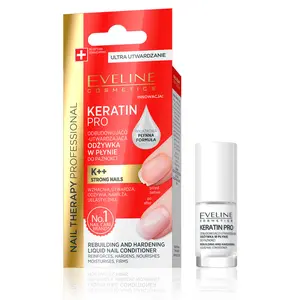 Eveline Cosmetics Nail Therapy Keratin Pro Rebuilding and Hardening Liquid Nail Conditioner Nail Care