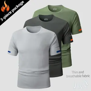 Men’s 3-pack summer minimalist short sleeves, suitable for everyday casual wear and light business occasions. Available in multiple colors to suit various styling needs, effortlessly creating a comfortable and stylish everyday look.