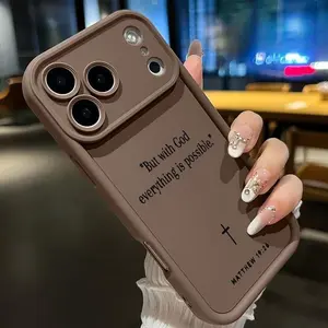 Phone Case Suitable for IPhone 11/12/13/14/15/16/17 Pro Promax Air Plus,Divine Possibility Cross Pattern Camera Lens Protective Durable Cover Gift for Girl