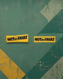 2 Pack - Hard Hat Sticker - Not My Fault- Check out our other sticker listings