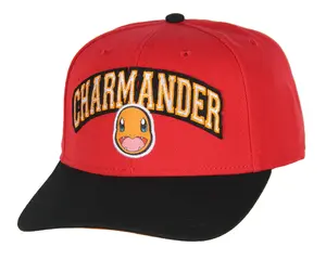 Pokemon Adult Embroidered Precurve Snapback Hat For Men and Women