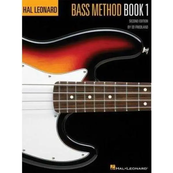 USED Book - Hal Leonard Bass Method Book 1 - Electric Bass Instruction for Beginners 2nd Edition Songs Riffs and Techniques Sheet Music and Practice Guide by Friedland, Ed (Paperback) - english