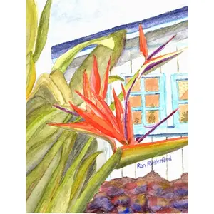 Carolines Treasures  11 x 15 In. Flower - Bird Of Paradise Flag- Garden Size