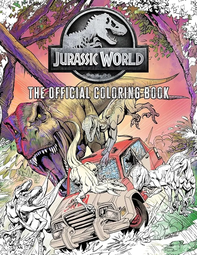 Jurassic World: The Official Coloring Gift Book - Children's Interactive Activity Book for Coloring Enthusiasts, Coloring Books, Interactive Activity Books