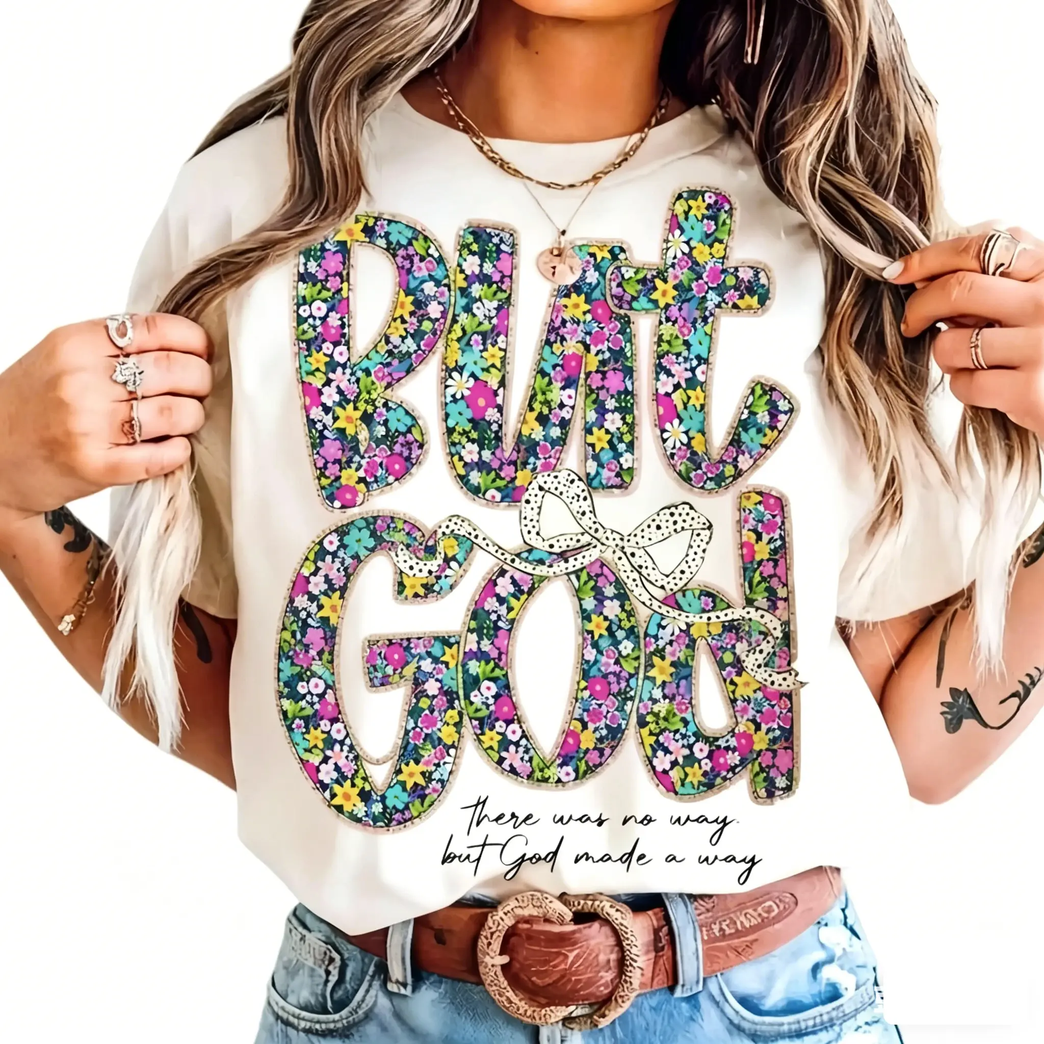 Christian Graphic T-Shirt for Women, Loose-Fit Streetwear Top in Soft Cotton, Breathable On-Demand Print with Boxy Cut,Lever, Chinese New Year, Childrens Day, Casual, Valentines Day, Basic, Unisex Basic, Draped, Drop Shoulder