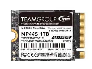 Team Group MP44S M.2 2230 1TB PCIe 4.0 x4 with NVMe Internal Solid State Drive (SSD) TM5FF3001T0C101