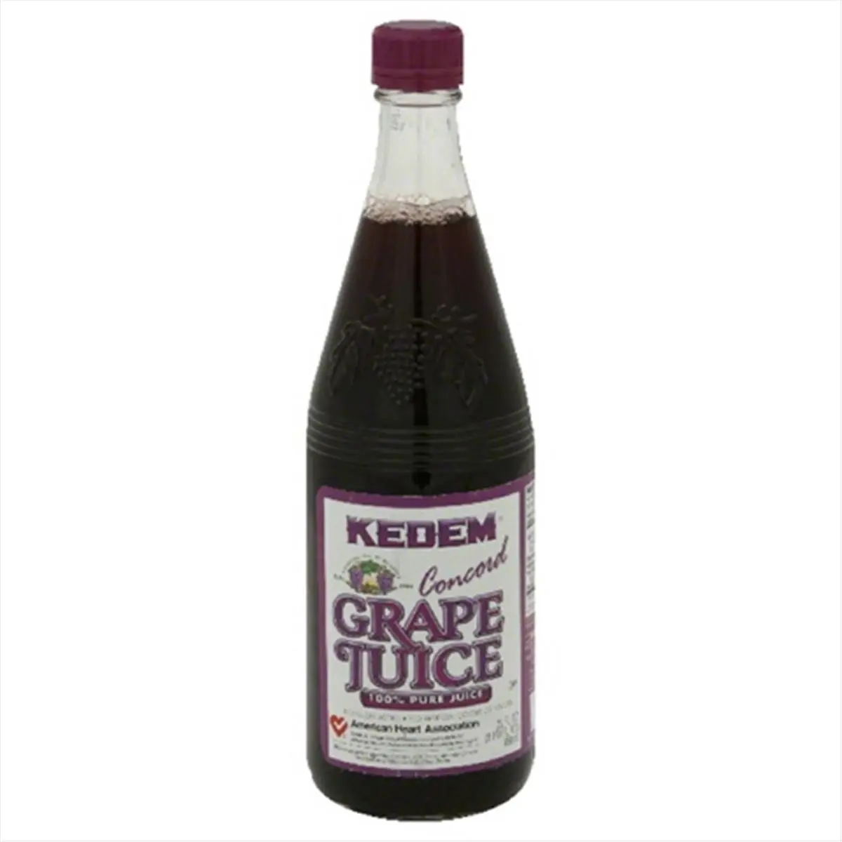 212 MAIN KEDEM Sugar-Free Concord Grape Fruit Juice Beverage, 22 fl oz, Pack of 12
